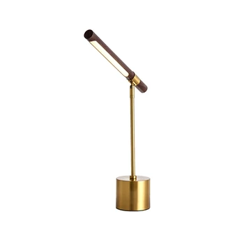 european standing table lamp good quality portable metal design gold led wooden bedside office desk lamp