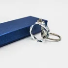 Wedding Favor Wholesale Customized Round Shape Blank Wedding Favor Gifts Cute Souvenir Crystal Keychain For Ornaments