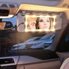 Mirror Travel Car Makeup Mirror Two-color Adjustable Vanity Mirror Automobile Make Up Mirror