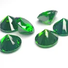 Cubic Zirconia Wholesale Green CZ Loose Round Synthetic Cubic Zirconia Gemstone
