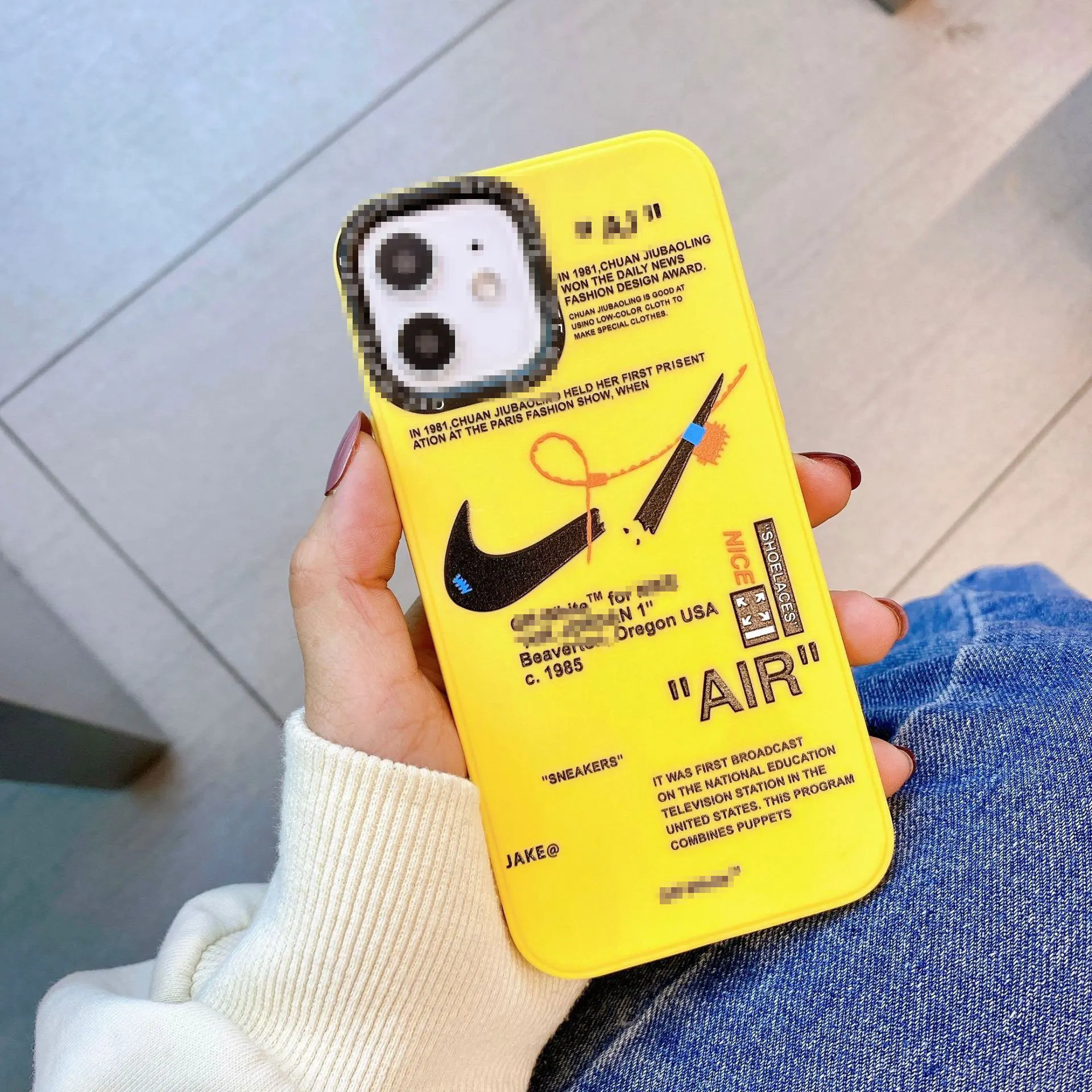 Ins Street Sports Brand Original Liquid Silicone For Iphone 11 12 13 14