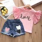 Children Clothes 2021 Summer Wear High Quailty Children Clothes Kids 2 Piece Set Girl's Clothing Set