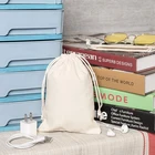 Bag Cotton Bag Custom Logo Printed Gift Canvas Cotton Double String Handbag Shoe Dust Drawstring Bag
