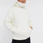 Winter Winter Custom Solid Color Thick Fleece Hoodies Unisex Winter Warm High Collar Oversized Hip Hop Men's Hoodies