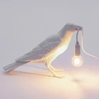 Popular Auspicious Bird Personality Creative Bedroom Animal Resin Decorative Modern Table Lamp
