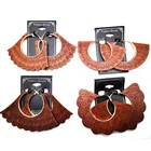 Hoop Wood Hoop Earrings 2021 Newest Wooden Big Gold Hoop Earrings