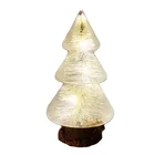 Spun Glass Cheap Factory Price Toy Crystal Spun Glass Christmas Tree Ornaments