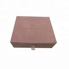 Hair Packing 1pcs Per Polybag For Drawer Velvet Boxhair Wholesale Luxury Pink Velvet Cardboard Drawer Wig Hair Extension Packing Box With Tissue Paper Lining