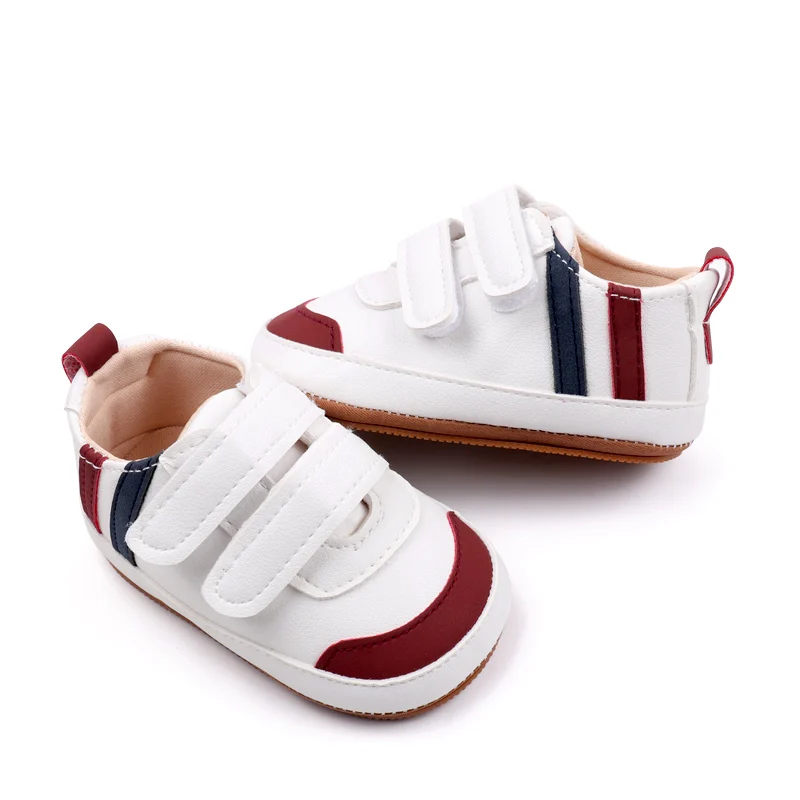Wholesale Striped Double-Strap Baby Toddler Shoes Casual Fashionable Shoes for Walking manufacture