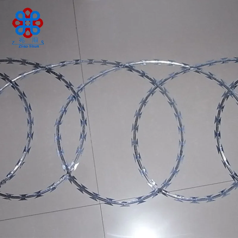 High quality Hot dipped galvanized razor barb wire fencing