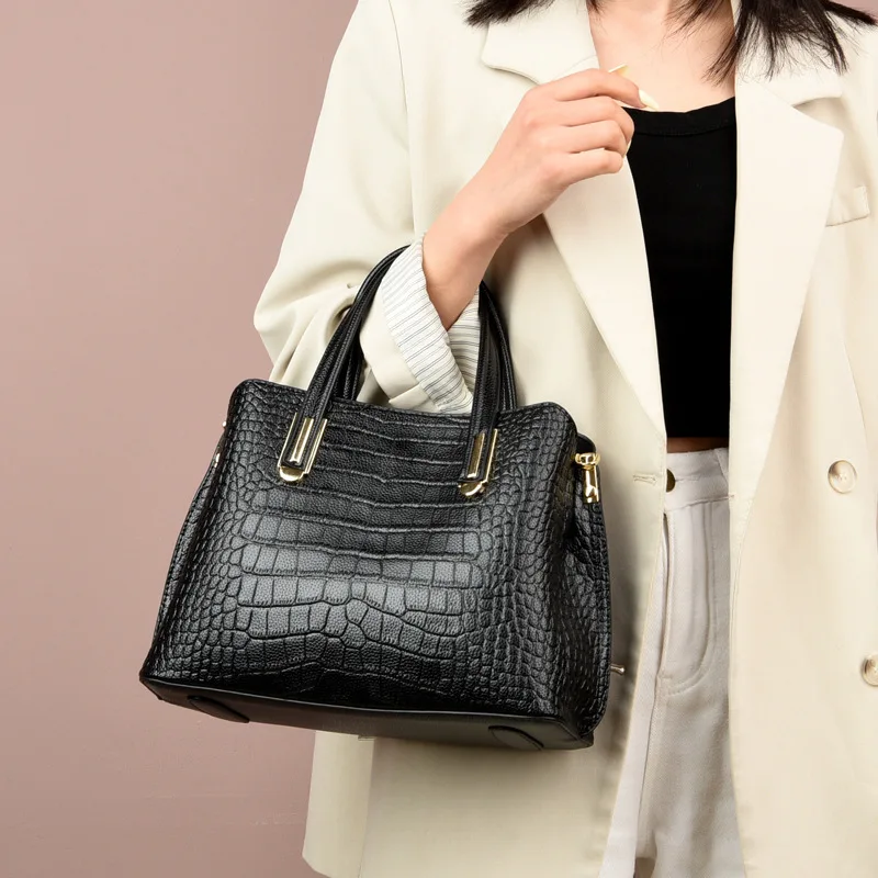 High Quality Custom Pu Leather Bag Women Handbag Shoulder Tote Bags Luxury Designer Women Handbags Ladies Famous Brands Tote