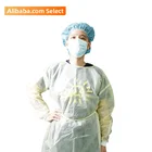 Gown Ppe Isolation Gown Yellow AAMI PB70 Level 2 Isolation Gown Disposable Hospital Gown