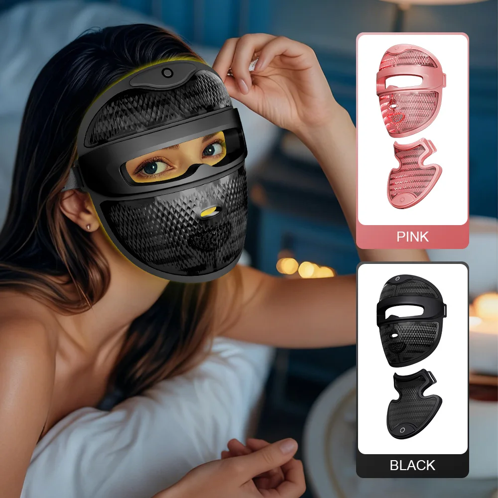 3D LED Beauty Mask 7-in-1 Photon Therapy CE Certified Face Mask with 7 Colors for Skin Rejuvenation
