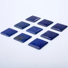 Blue Blue Blue Square Shape Cushion Natural Cabochon Lapis Lazuli Stone Gemstone To Ring