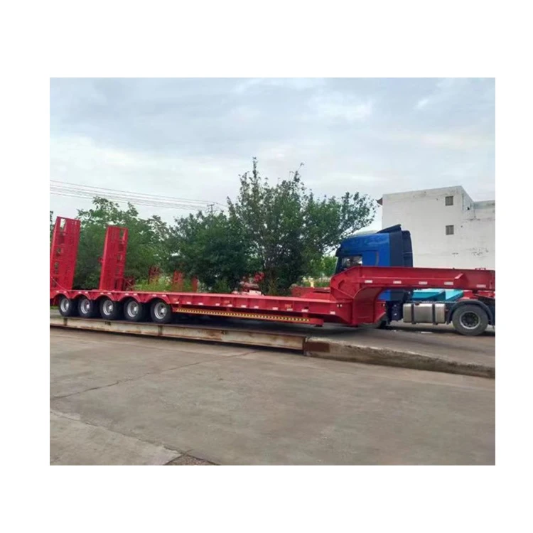 China Supplier Low Bed Semi Traile Axle T Low Bed Semi Traile