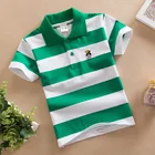 New Design Boys Shirts 2-14 Years New Design Boys Boutique Clothing Kids 100% Cotton Stripe Polo T Shirts