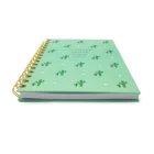 Metal Notebook Design Your Planner Bulk Metal Wire Green Plant Cactus Notebook Planner With Logo Printing For Promotion