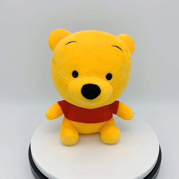 cute teddy bear plush toy yellow coat soft doll birthday gift