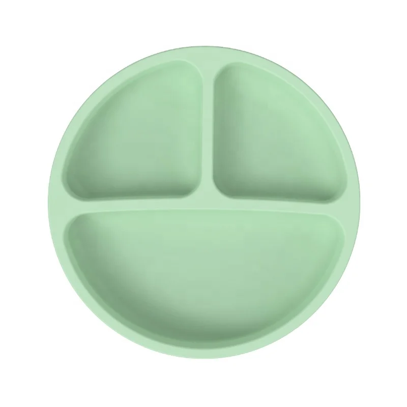 Upgrading 2023 seller Silicone Grip Dish with bottom Suction cup, Divided Plate and Baby Toddler Plate