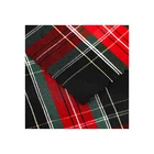 Red Check Factory Direct Sale Red Green Black Yarn Dyed Check Bengaline T/r Stretch Bengaline