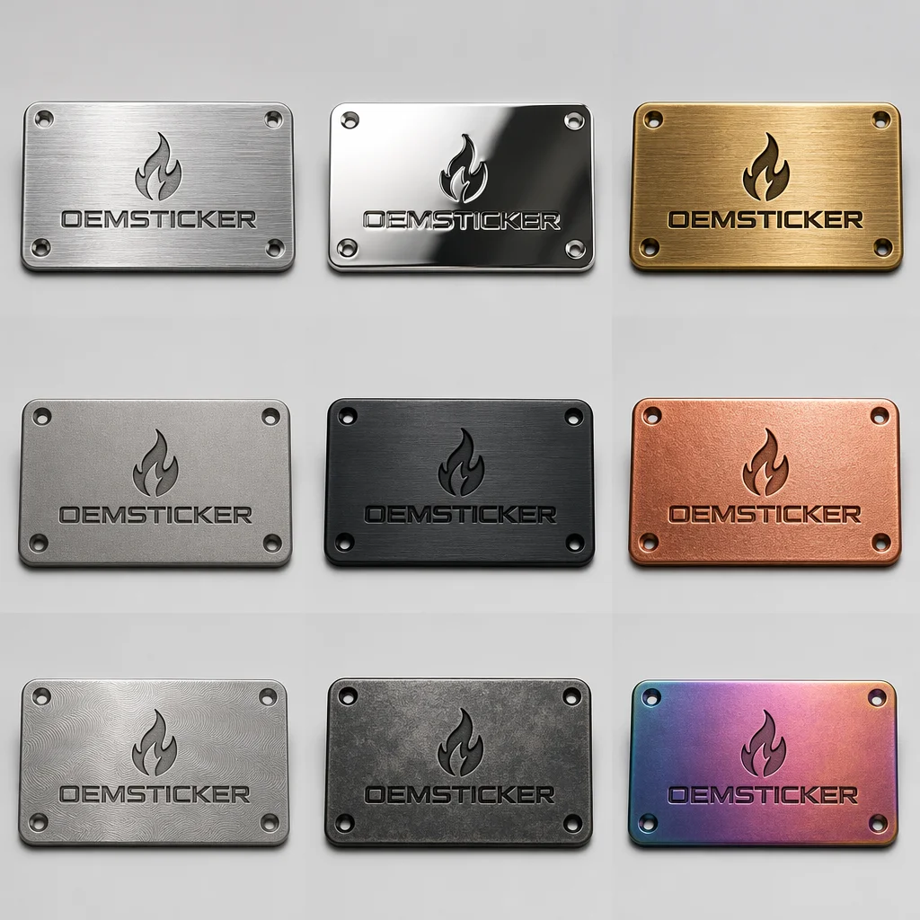 product custom stainless steel nameplate 304 316 ss etching metal industrial labels corrosion resistant tags-4