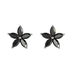 Earrings With 925 Sterling Silver Crystal Stud Earrings For Girls With Short Hair