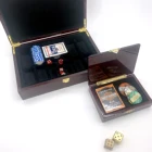 Poker Card Playing Poker Custom Playing Card Casino Poker Card With Exquisite Wooden Gift Box Custom Logo