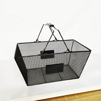Ready To Ship Factory Shopping Cotton Rope Storage For Cosmetics Store Basket with handle