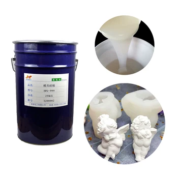 liquid rtv2 silicone rubber two part for molding candle resin gypsum material raw a b factory price wholesale