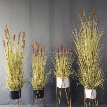 185cm Indoor Home Decor phragmites communis plants artificial flowers reed tree indoor fake plant tree artificial reed tree pot