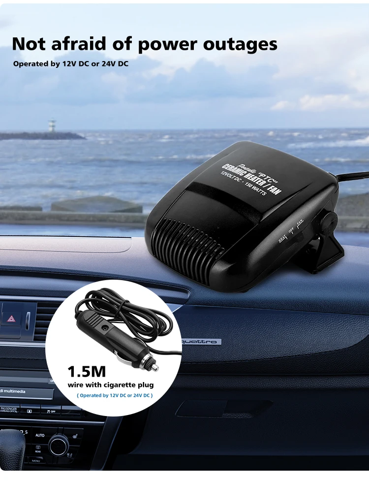 One Speed Car Heater, 150W, 12V, Portable - detail 10