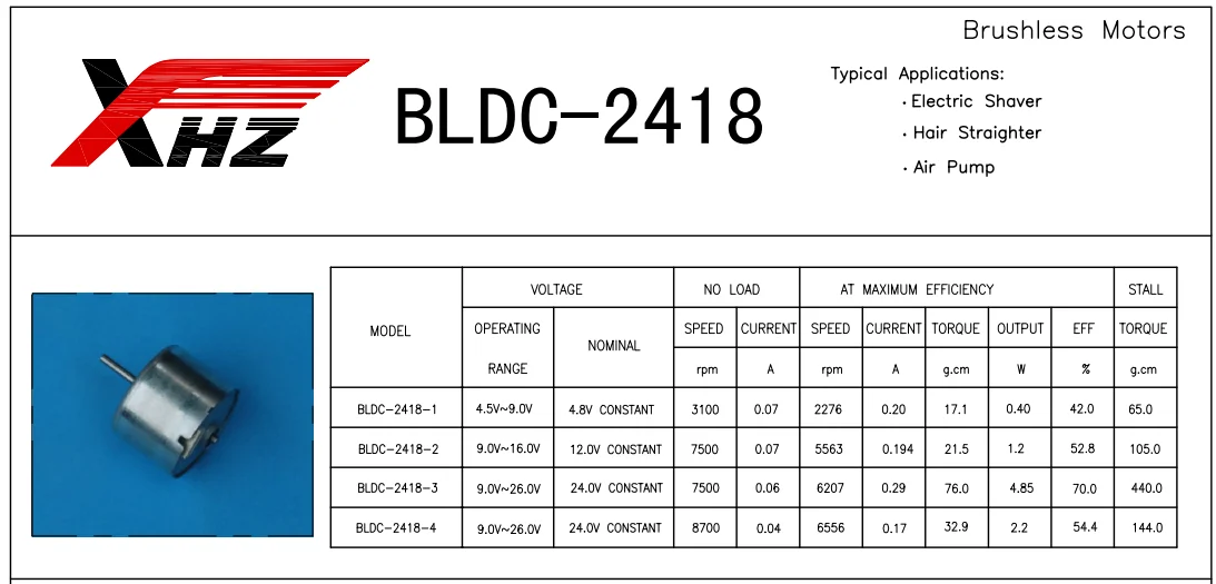Kwc Motor, BL2418, 12v, 24v, 30w - detail 6
