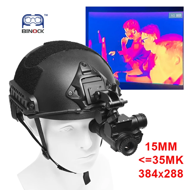 BINOCK NVG10 BTI10 15mm 384x288 Helmet Thermal Imaging Goggles Thermal Camera Scope Night Vision Monocular for Hunting