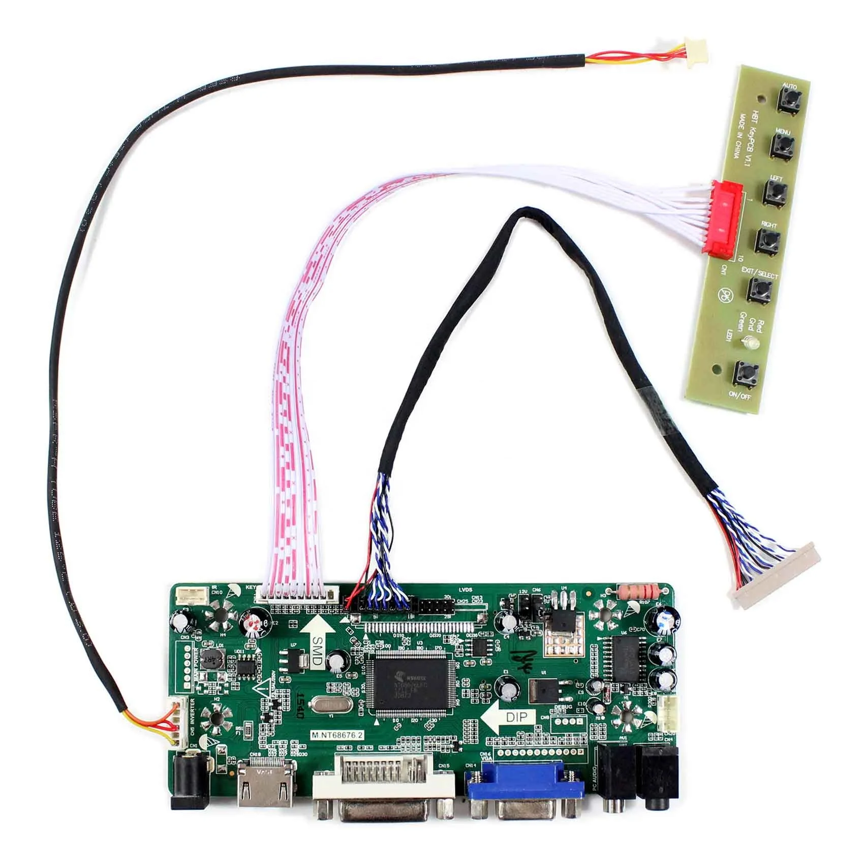 M Nt68676 3 Hd Mi Vga Dvi Lcd Controller Board For 27inch 1920x1080