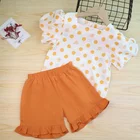 Kids Clothing Sets Wholesale Kids Clothing Girl Sets Short Sleeve Casual Chlidren'S Clothing