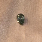 Diamond Lab Grown HPHT Vvs Pear Cut Fancy Intense Blue Green Diamond For Sale