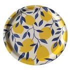 Food Tray High Quality Large Custom Round Food Serving Tray For Hotel Tea Food Round Bamboo Tray