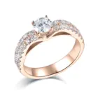 Rings Engagement Ringsrings High Quality Customized 925 Jewelry Zircon Female Solitaire Rings For Engagement