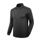 T-shirts Best Selling Men's Winter T-shirts Gym Wear Quick Dry Solid Color Polyester Zipper Polo Clothing