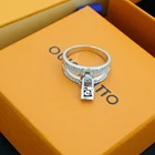 Ring Rings NAKAMURA Glorious Diamond Ring Jewelry Famous Brand LOCK Luxury Rings For Women
