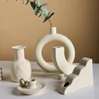 Decor Nordic Decor New Products Modern White Donut Vases Wedding Decorations Ceramic Nordic Home Decor