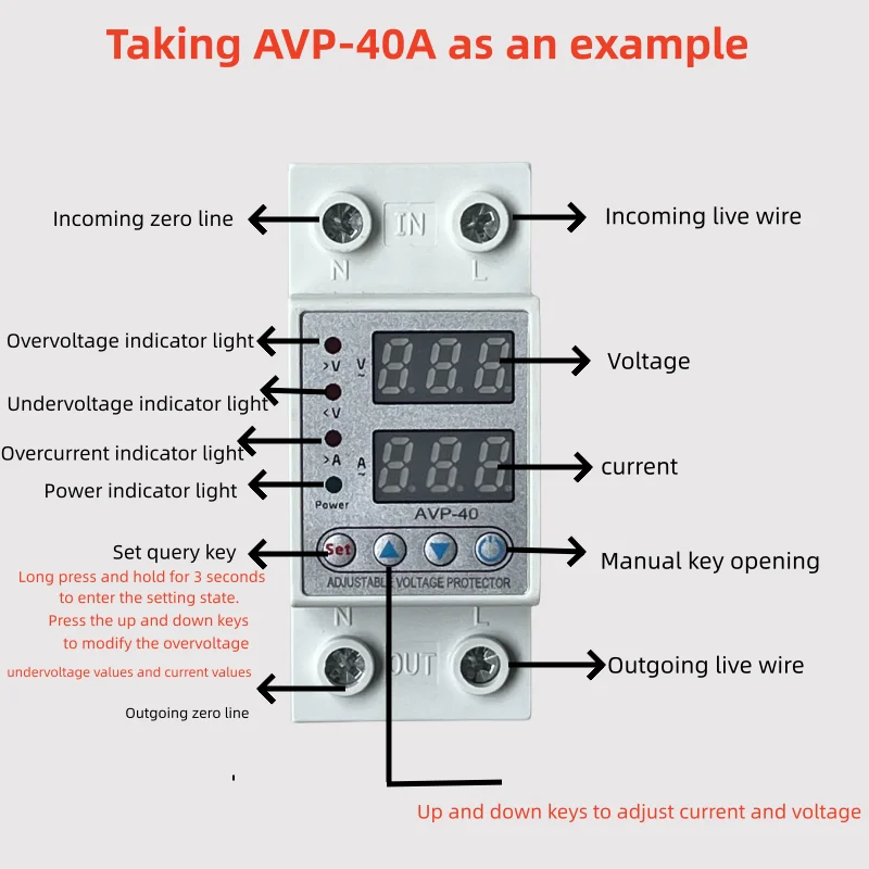 product 8 year manufacturer provides 2 year warranty for self resetting overvoltage and undervoltage protector avp 80-3