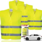 Vest Warning Vest Factory Direct Sales Safety Reflective Polyester Vest Warning Vest Family Pack