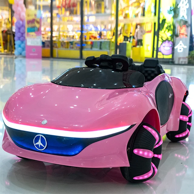2023 New Cartoon electric kids car baby toy remote control 4 wheel driving car