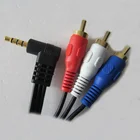 Video Av Cable Audio Cable Video Cable RCA Connector Female Plug To Stereo 2 Pole Jacks Audio Video Custom AV Cable