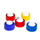 Glass Caps GL45 Mobile Phase Solvent Spiral PTFE Cover Can Be Customized Plastic Glass 1-6 Holes Bottle Caps