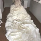 Bridal Bridal Wedding Gown Gorgeous Luxury Ruffles Mermaid Wedding Dress Lace Pattern Trumpet Bridal Gown 2020 Design