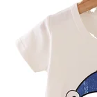 Children's Clothing 2021 Casual Wear Contrast Color Knitted Jeans Summer Cotton Children's Kids Clothing Sets