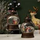 2022 Best Selling Christmas Lamp Gifts Lighted Musical Navidad Water Snow Globe Lanterns