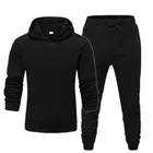 Wear Hoodies 2021 Solid Color Customized 2 Piece Set Couple Lounge Wear Outfits Hoodies 2 Pcs Matching Sets